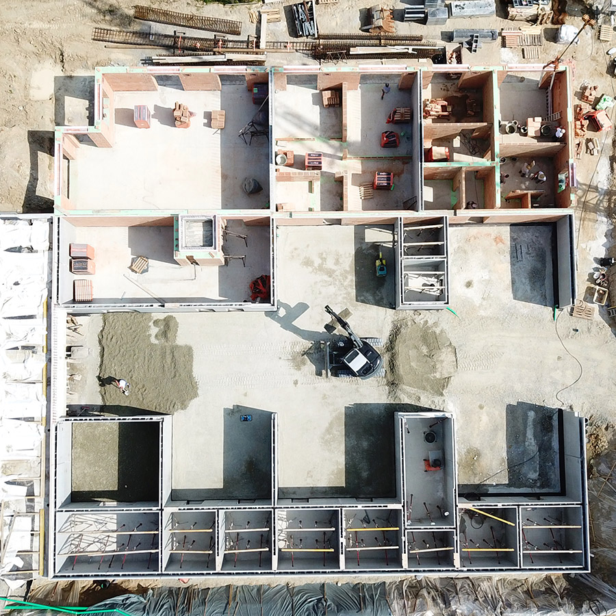 Rückblick der Baustelle in Vilshofen Hördt