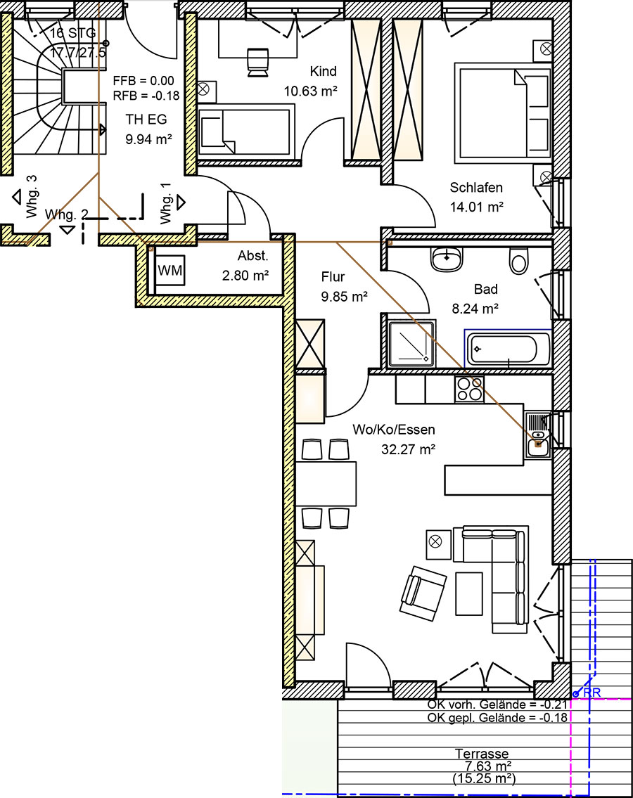 Wohnung 1 im Mehrfamilienhaus in Winzer