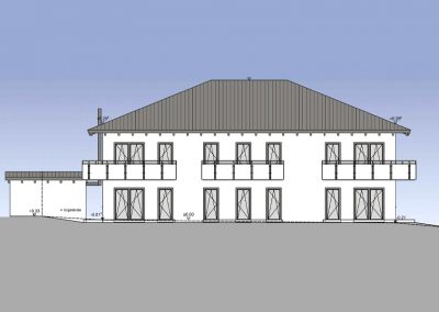 Mehrfamilienhaus in Winzer: Ansicht Süden