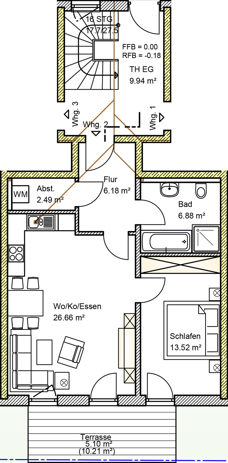 Wohnung 2 im Mehrfamilienhaus in Winzer