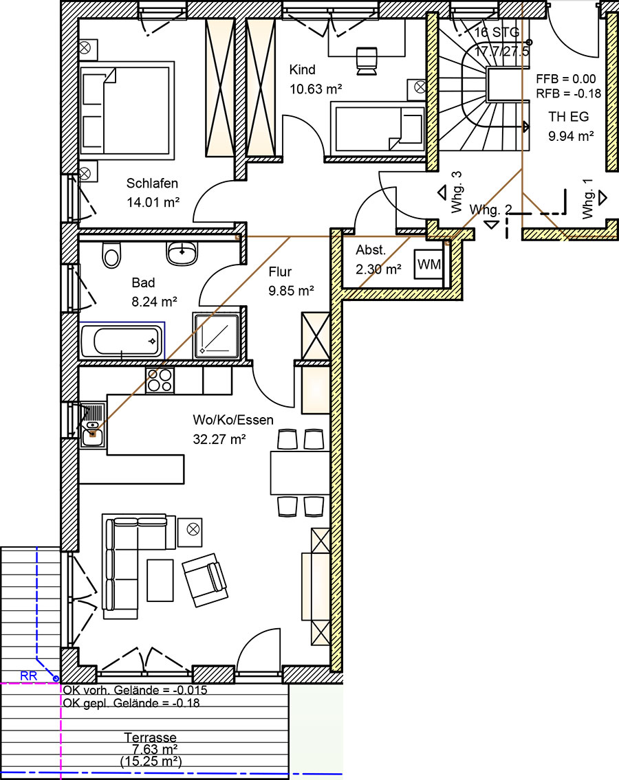 Wohnung 3 im Mehrfamilienhaus in Winzer