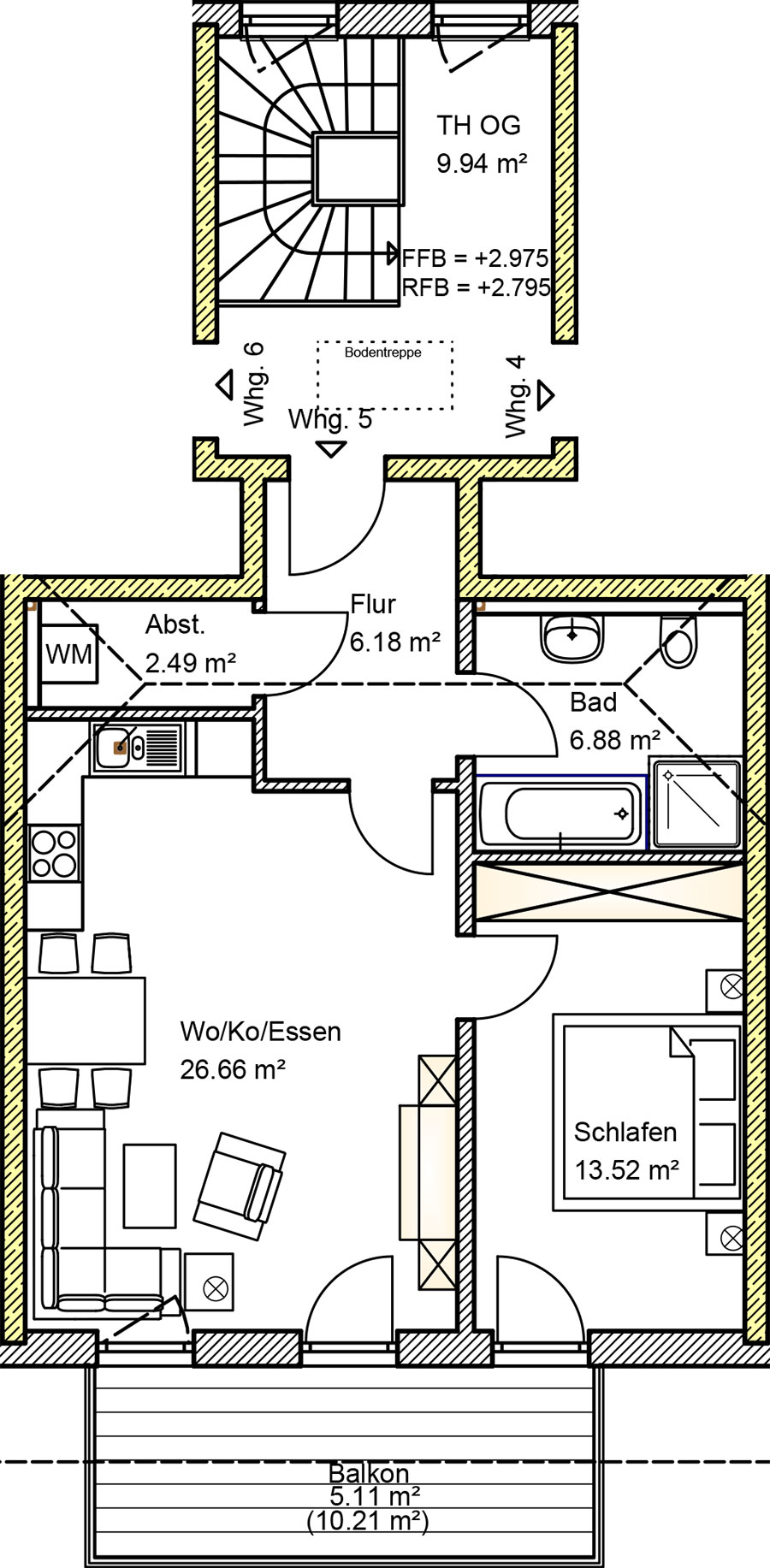 Wohnung 5 im Mehrfamilienhaus in Winzer